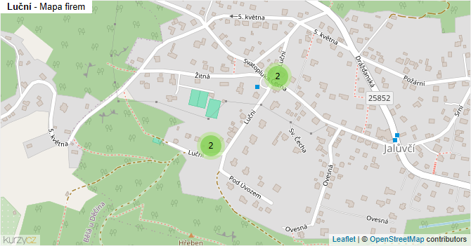 Luční - mapa firem