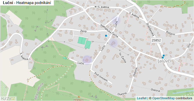 Luční - mapa podnikání