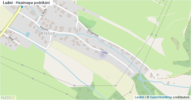 Lužní - mapa podnikání