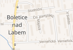 Májová v obci Děčín - mapa ulice