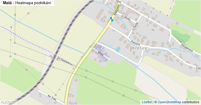 Malá - mapa podnikání
