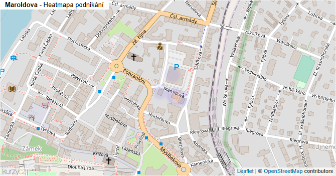Maroldova - mapa podnikání
