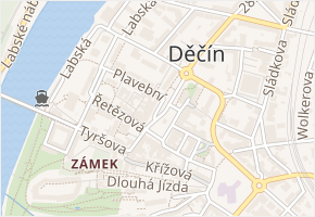Masarykovo nám. v obci Děčín - mapa ulice