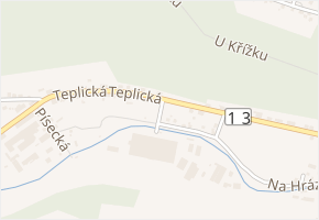 Na Hranicích v obci Děčín - mapa ulice