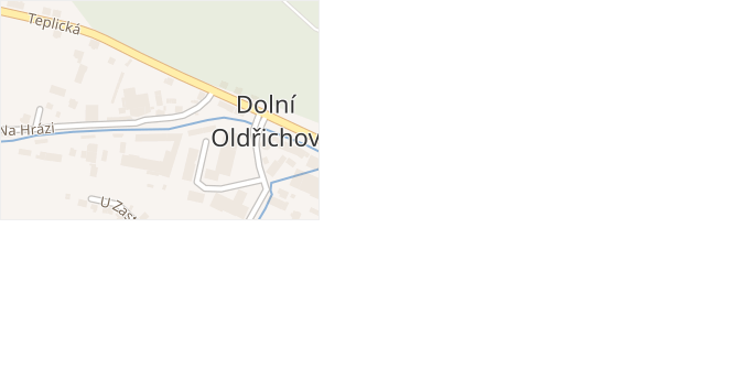 Na Hrázi v obci Děčín - mapa ulice