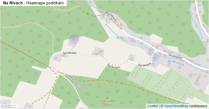 Na Nivách - mapa podnikání