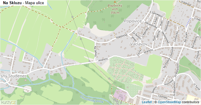 Na Skluzu - mapa ulice