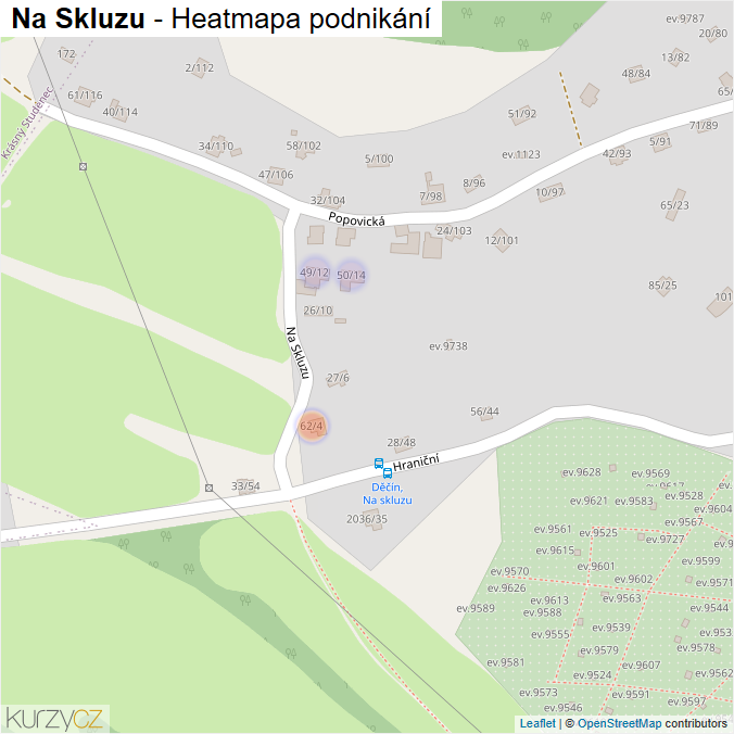Mapa Na Skluzu - Firmy v ulici.