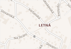 Na Stráni v obci Děčín - mapa ulice