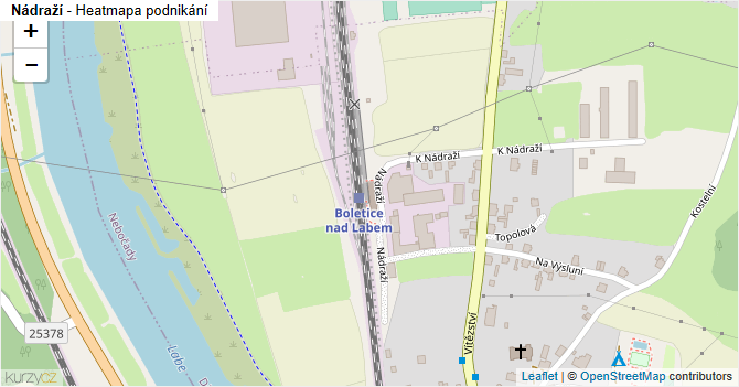 Nádraží - mapa podnikání