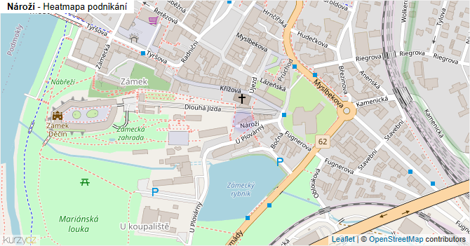 Nároží - mapa podnikání