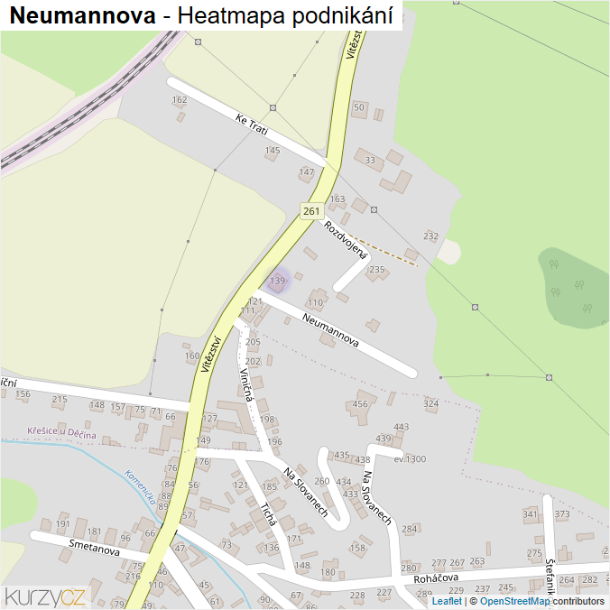 Mapa Neumannova - Firmy v ulici.