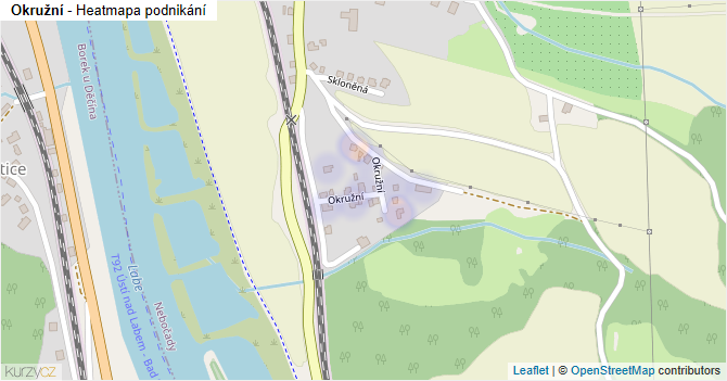 Okružní - mapa podnikání