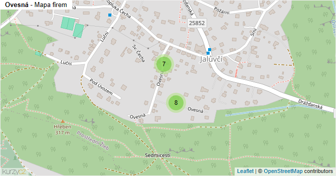 Ovesná - mapa firem
