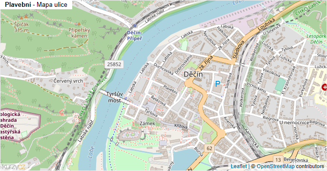 Plavební - mapa ulice