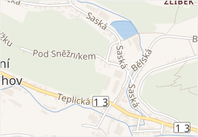 Pod Sněžníkem v obci Děčín - mapa ulice