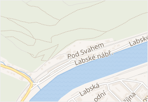Pod Svahem v obci Děčín - mapa ulice