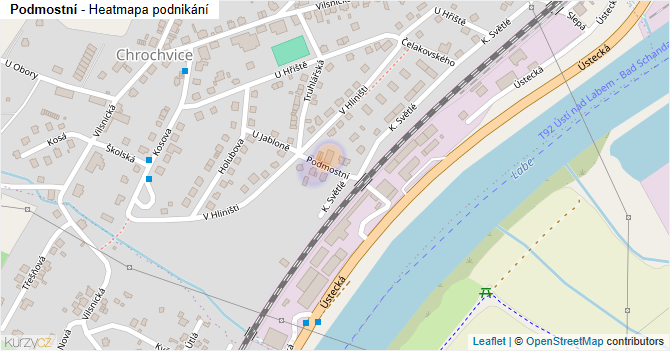 Podmostní - mapa podnikání