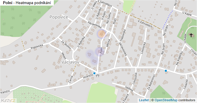 Polní - mapa podnikání