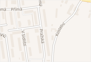 Pražská v obci Děčín - mapa ulice