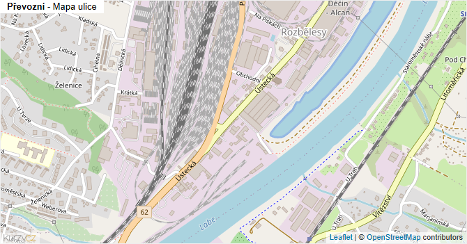Převozní - mapa ulice