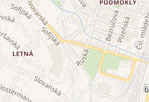 Příbramská v obci Děčín - mapa ulice