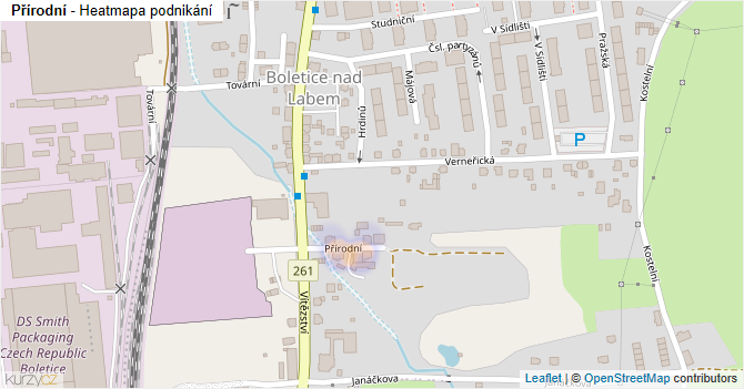 Přírodní - mapa podnikání