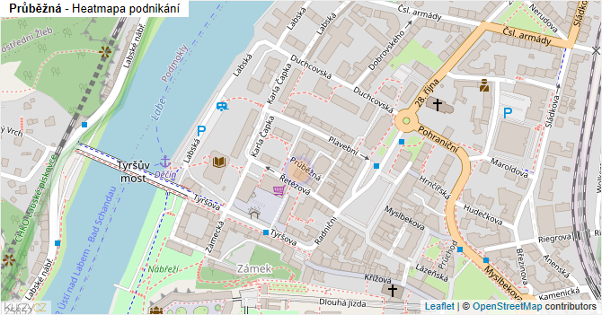Průběžná - mapa podnikání