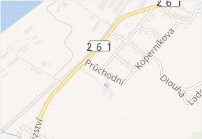 Průchodní v obci Děčín - mapa ulice
