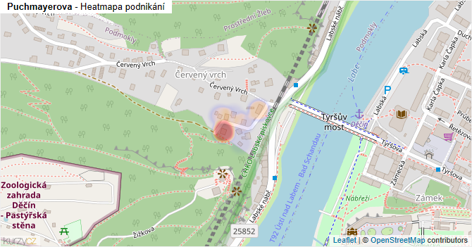 Puchmayerova - mapa podnikání