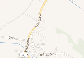 Rozdvojená v obci Děčín - mapa ulice