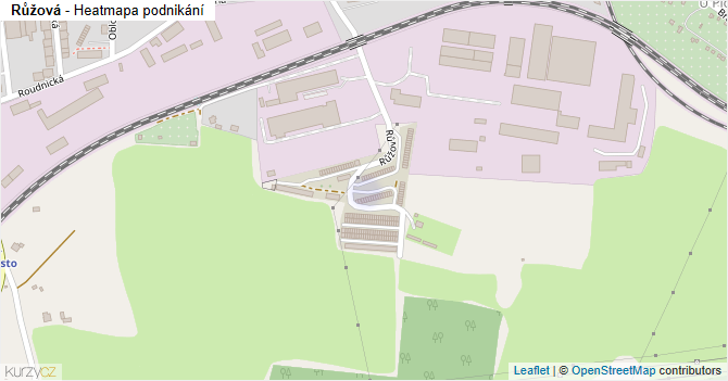 Růžová - mapa podnikání