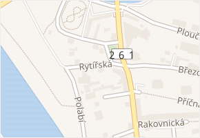 Rytířská v obci Děčín - mapa ulice