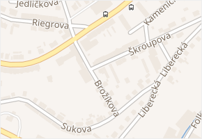 Škroupova v obci Děčín - mapa ulice