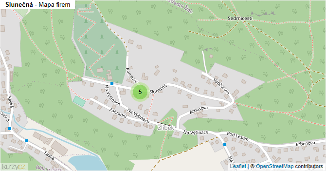 Slunečná - mapa firem