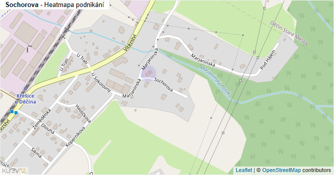 Sochorova - mapa podnikání