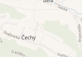 Souběžná v obci Děčín - mapa ulice