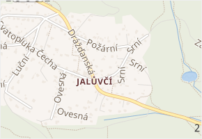 Srní v obci Děčín - mapa ulice