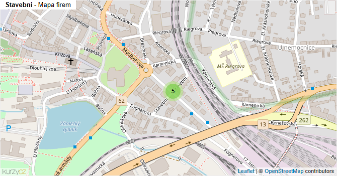 Stavební - mapa firem