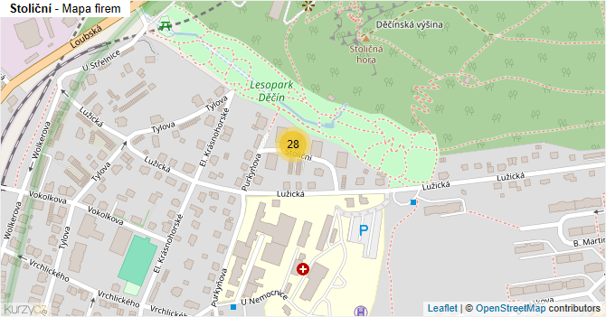 Stoliční - mapa firem