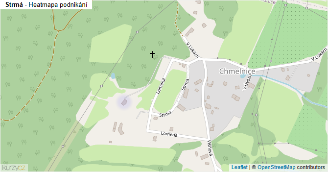 Strmá - mapa podnikání