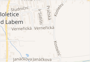 Studniční v obci Děčín - mapa ulice