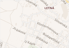 Štursova v obci Děčín - mapa ulice