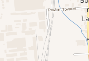 Tovární v obci Děčín - mapa ulice