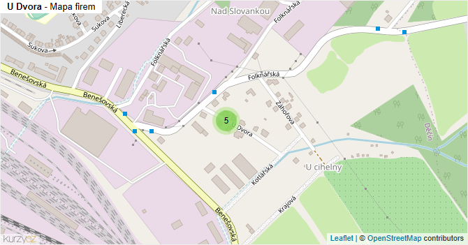 U Dvora - mapa firem