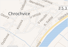 U Jabloně v obci Děčín - mapa ulice