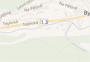 U Kotelny v obci Děčín - mapa ulice