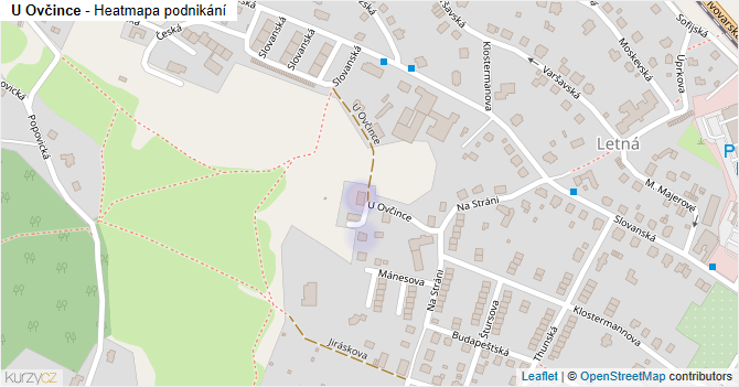 U Ovčince - mapa podnikání