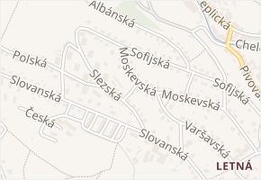 U Pramene v obci Děčín - mapa ulice