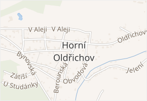 U Studánky v obci Děčín - mapa ulice